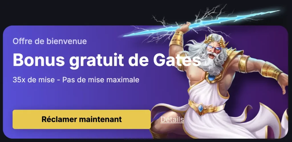 Spinsala Casino - Bonus gratuit des Gates of Olympus, offre de bienvenue exclusive