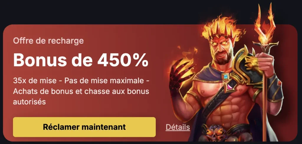 Spinsala Casino - Offre de recharge avantageuse pour les joueurs fidèles